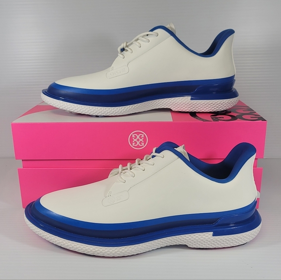 G/Fore Gallivan2r TPU Tuxedo Golf Shoes GMF000064-S/LIS Blue White Mens Size